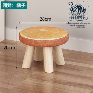 Ghế đôn bọc nỉ - Ảnh thật