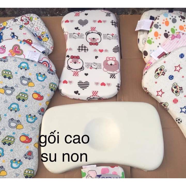 Gối Cao Su Non cho bé siêu êm Chống méo đầu, bẹp đầu Cho Bé