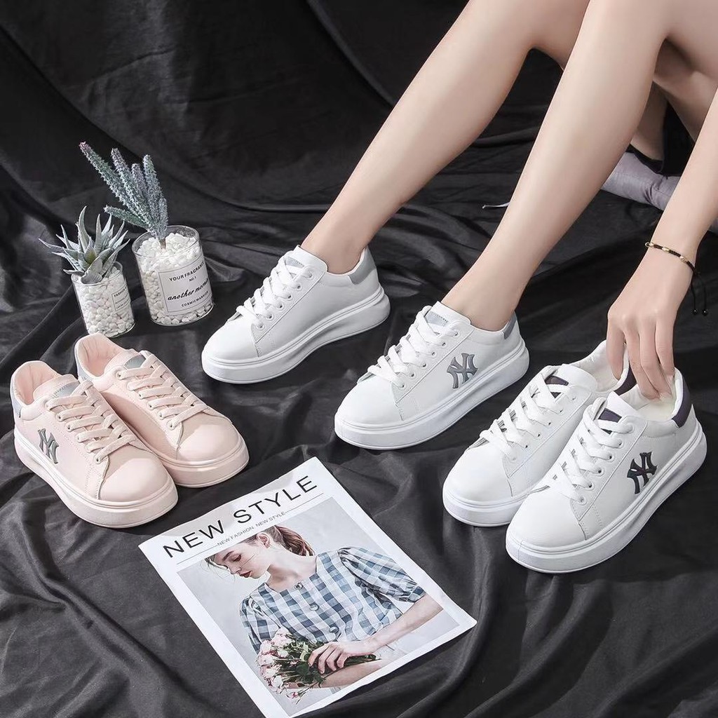 [Mã FAGREEN245 giảm 10% tối đa 30k đơn từ 99k] Giày sneaker nữ phản quang N.YY siêu hot HAPU | BigBuy360 - bigbuy360.vn