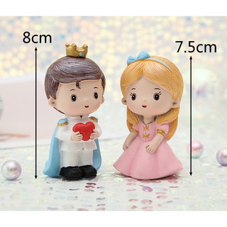 Bộ 02 tượng Hoàng Tử - Công Chúa tóc vàng
