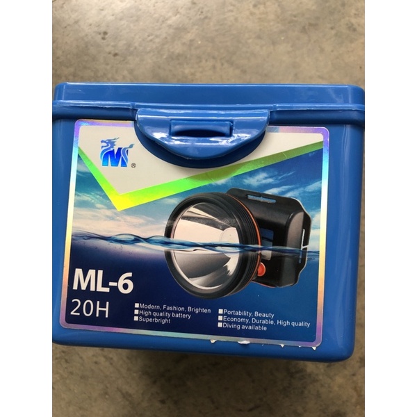 Đèn pin đội đầu chống nước ML-6c ánh sáng trắng,vàng | BigBuy360 - bigbuy360.vn