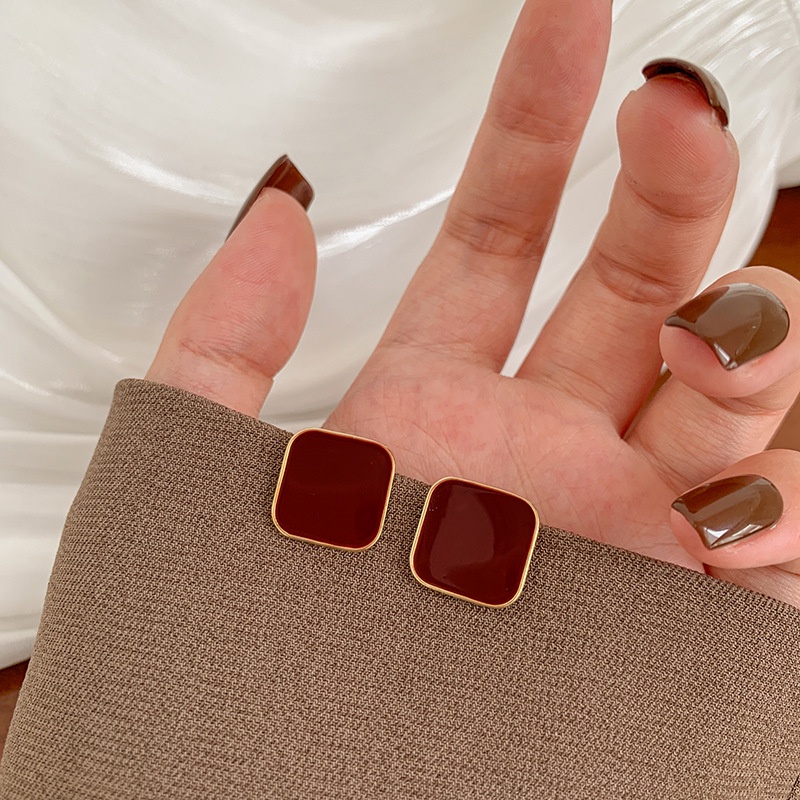 Bông tai mạ bạc 925 hình giọt nước sang trọng