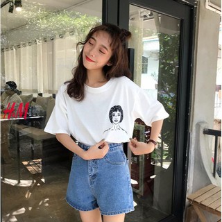 FREESHIP ĐƠN 99K_ÁO thun nữ in Mặt cô gái . .
