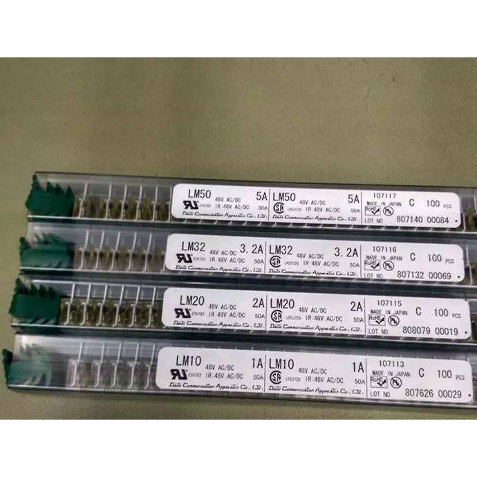 DAITO ALARM FUSE LM 0.3A / 0.5A / 1A / 1.6A / 2.0A / 3.2A / 5A / LM10 LM32 LM50 Hóa đơn thuế nhập kh