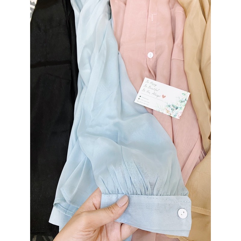 Áo Sơ Mi Nữ Voan Mỏng Khoác Ngoài Đi Biển Đi Chơi Siêu Xinh 6 Màu (ẢNH THẬT+VIDEO) | BigBuy360 - bigbuy360.vn