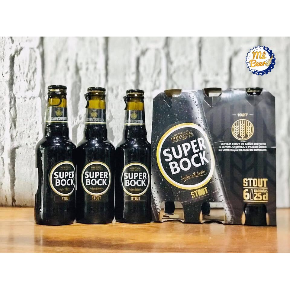 [MUA TẠI ĐÀ NẴNG - FREE SHIP] Bia Super Bock Stout 5% – Chai 250ml – Thùng 24 chai