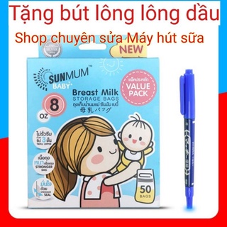 [Tặng bút] Túi trữ sữa sunmum Thái Lan 100ml/250ml