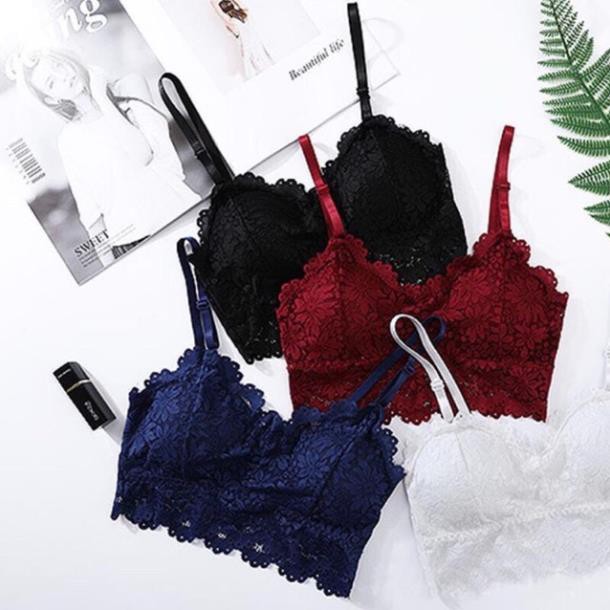 FREESHIPÁo Bra 343 Ren Hoa Siêu Đẹp Free Size Hàng Loại Đẹp