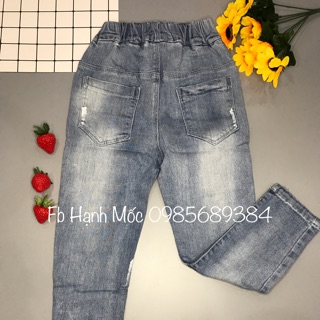 Quần bò bé trai size đại