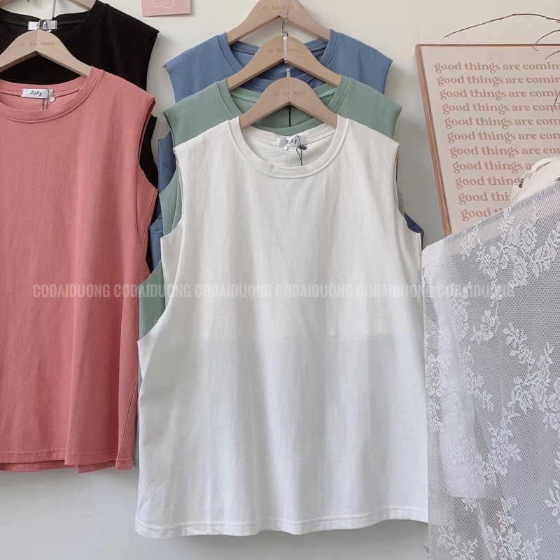 FreeshipÁo trơn tanktop cá tính