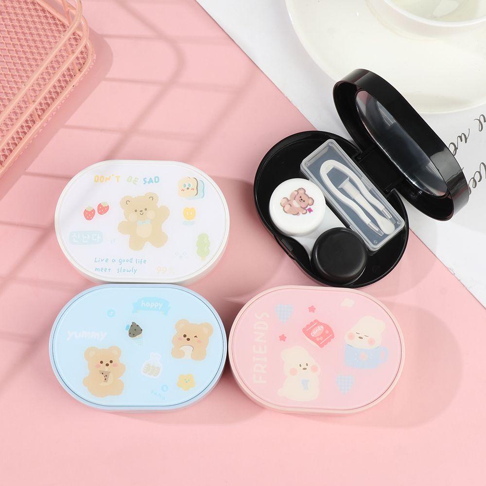 ESPO Hộp Đựng Kính Áp Tròng Hình Gấu / Thỏ Hoạt Hình Mini Dễ Mang Theo