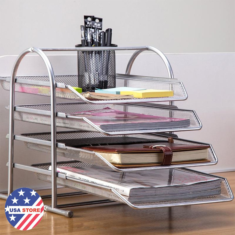 Giá Tài Liệu Kim Loại 4 Tầng Kiểu 4 Autofun