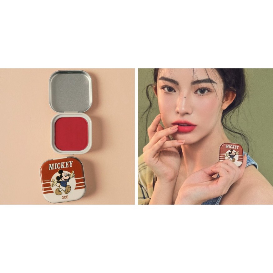 Son màu 3.CE Mickey Mouse Lip Color Balm ( Mẫu Mới - Phiên bản giới hạn) HanZy Store