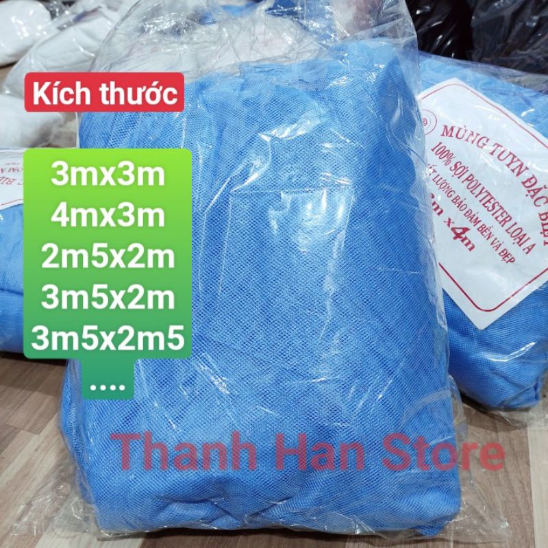 Mùng Ngủ Kích Thước Đặt May,Lưới Dày Đặc Biệt