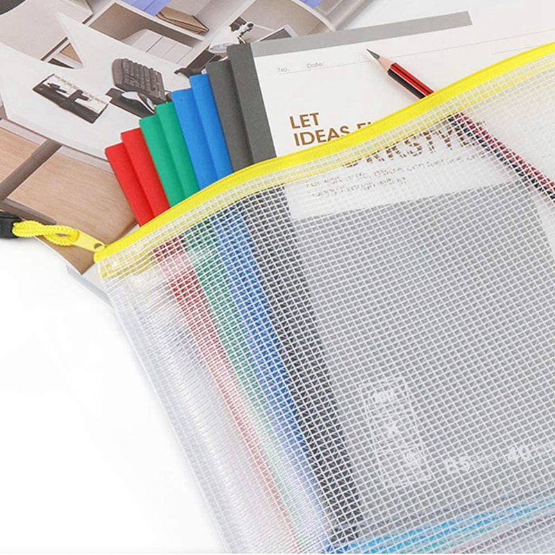 Bộ 24 Túi Zip Nhựa Đựng Tài Liệu Khổ A4 Tiện Dụng Cho Văn Phòng