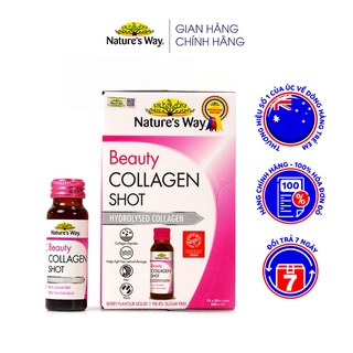 Collagen Thuỷ Phân Dạng Nước Nature’s Way Beauty Collagen Shot Giúp Giảm Vết Nhăn, Chống Chảy Xệ Cao Cấp