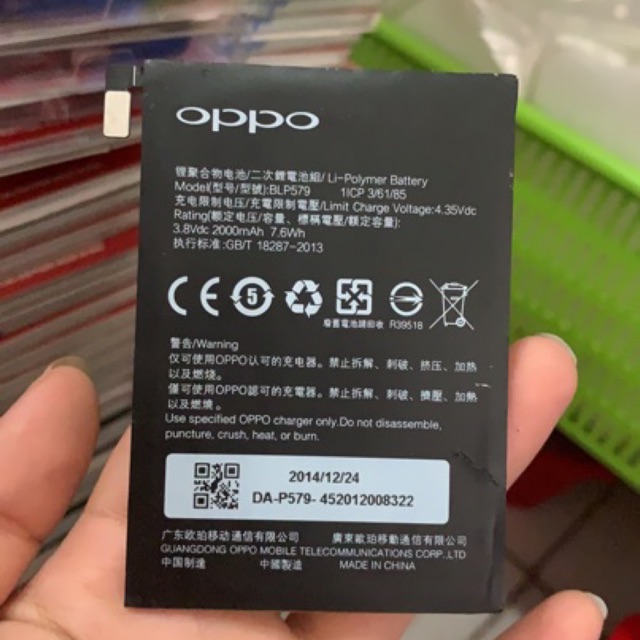 Pin Oppo R5/R8107/R8109/BLP579 xịn có bảo hành