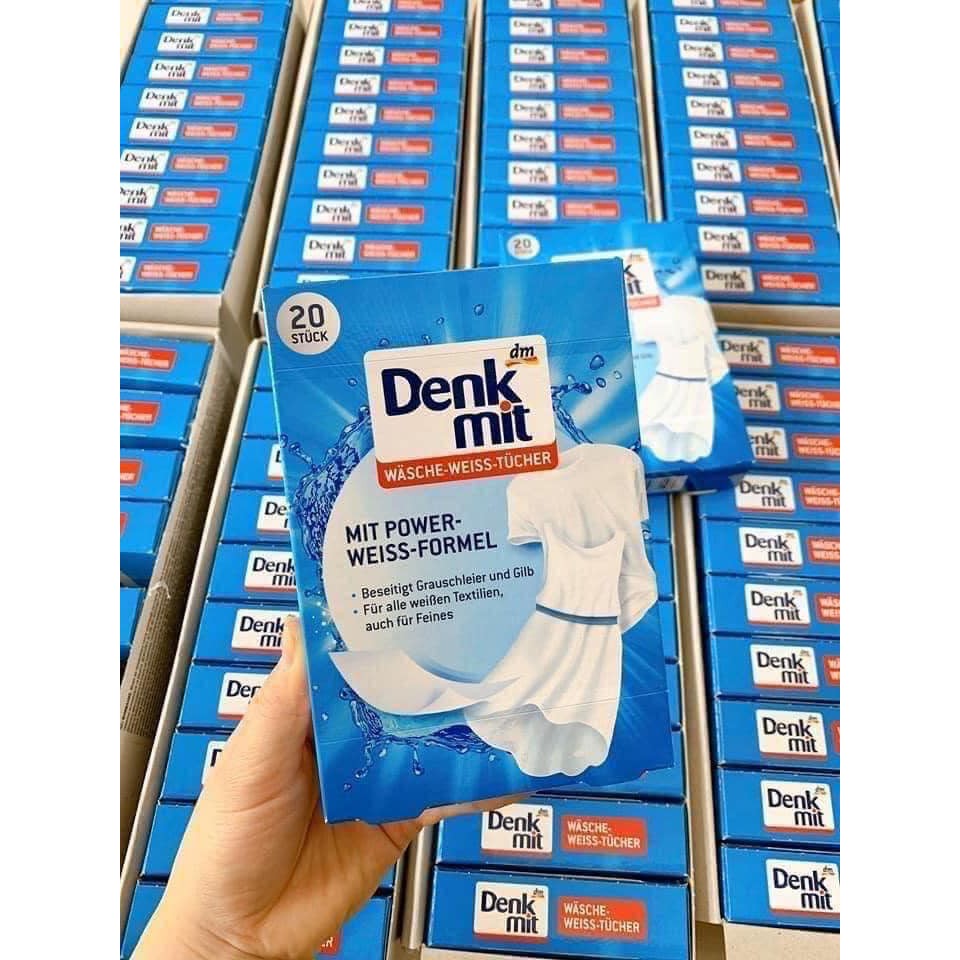 Tẩy trắng quần áo Denkmit 20 miếng