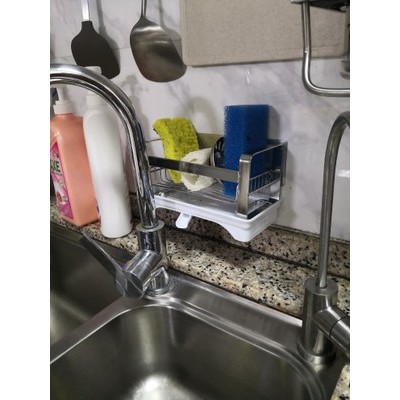 Khay inox 304 để đồ rửa chén bát có khay hứng nước sạch sẽ