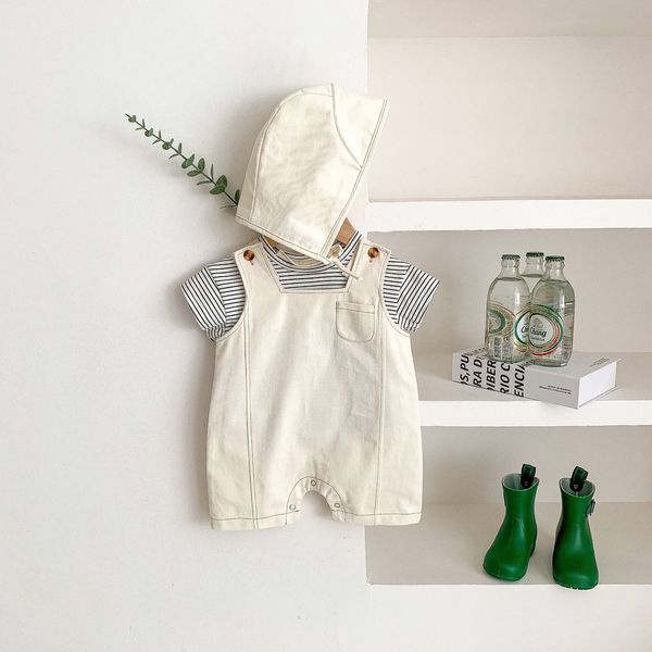 Yếm Bò Yếm Body Kèm Áo Phông Cộc Tay Hàng Xuất Dư Cho Bé Từ 5Kg Đến 32Kg Thời Trang Trẻ Em Tin Store