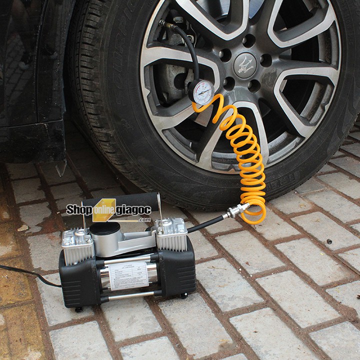 Bơm Lốp Ô Tô Mini SPW01 2 Xi Lanh