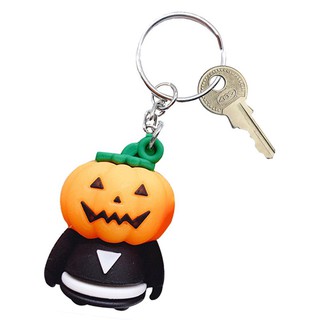 Móc Khóa Hình Quả Bí Ngô Phát Sáng đèn Led,có nhạc Trong Đêm Halloween-Móc Khóa Bí Ngô Đèn Led phát sáng sở hữu âm thanh