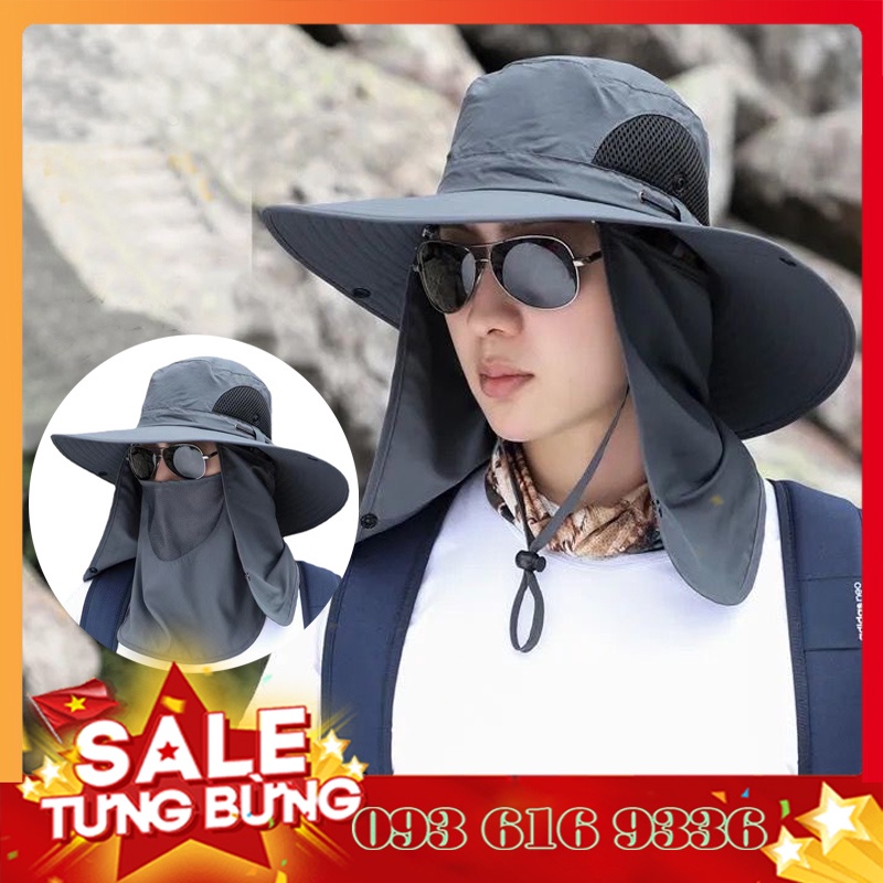 Nón Mũ Chống Nắng 💎𝐅𝐑𝐄𝐄𝐒𝐇𝐈𝐏💎 Nón Rộng Vành Đi Câu Đi Phượt Làm Việc Ngoài Nắng chống tia UV - slc.vn