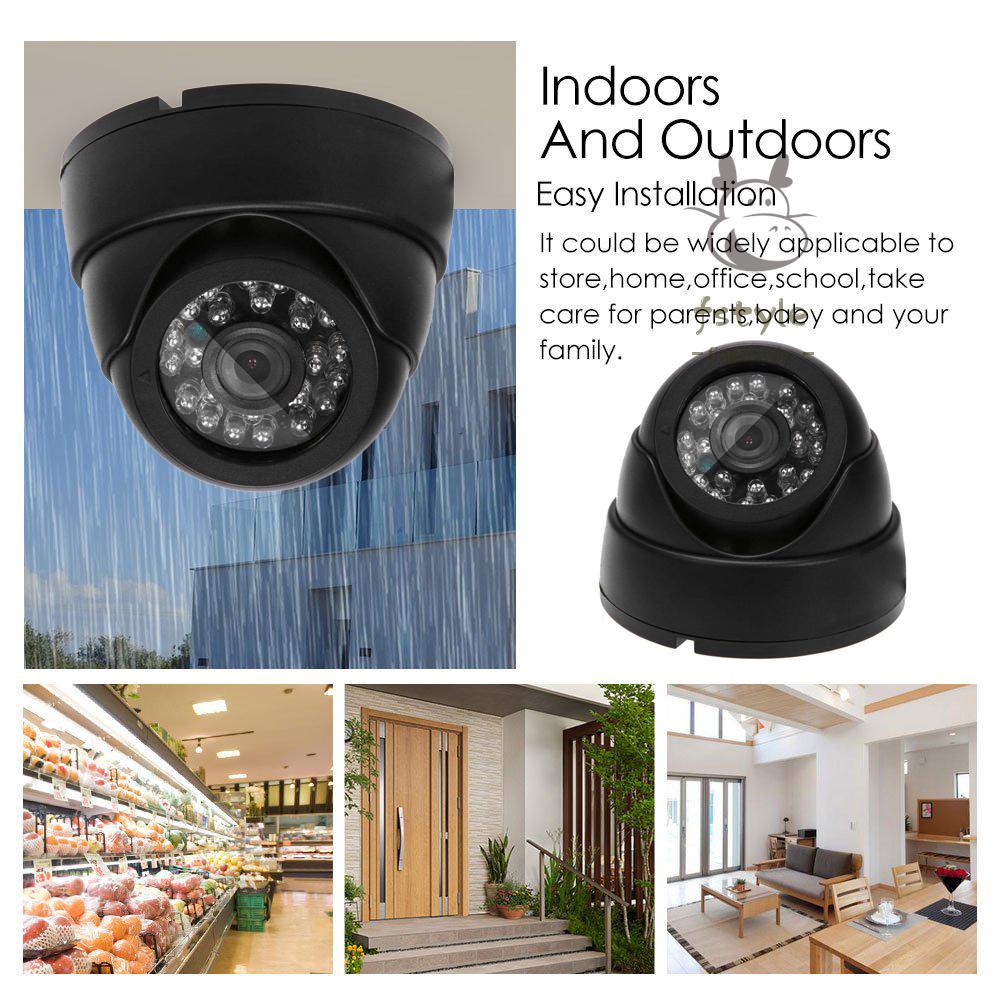 Camera an ninh 24 bóng LED IR AHD HD 720P 1080P 1.0MP 2.0MP màu đen | BigBuy360 - bigbuy360.vn