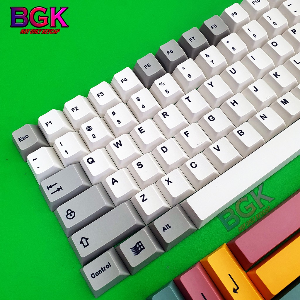 Bộ Keycap CGMK 9009 Thick PBT Cherry Profile Dye Sub 134 Nút cân được layout 68,84,96,98...