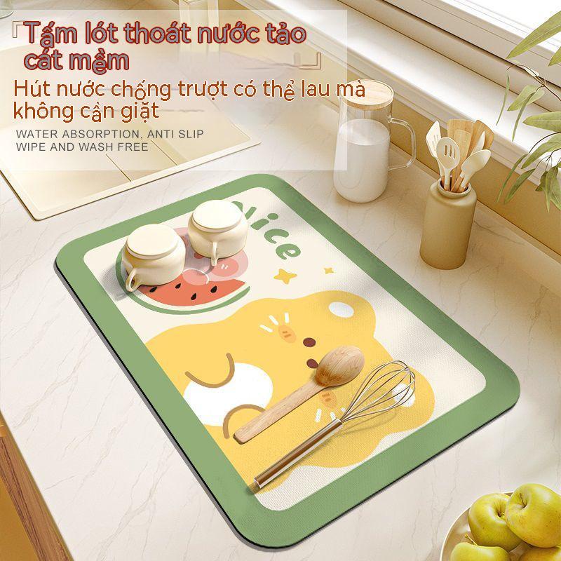 Thảm Lót Máy Pha Cà Phê Thấm Hút Tốt Nhanh Khô Chống Trượt Tiện Dụng