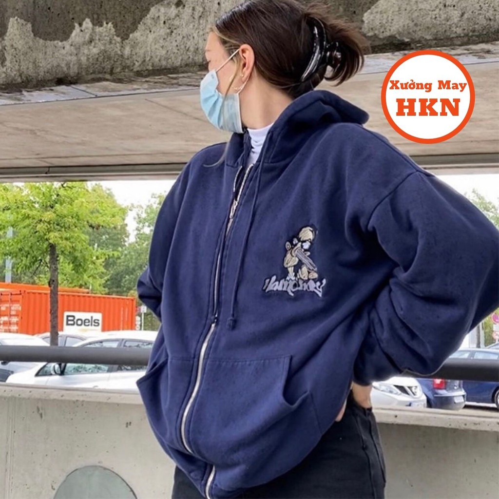 Áo Khoác Hoodie Nữ Có Mũ Chất Dày Bozip  Mã 804 Xưởng May HKN