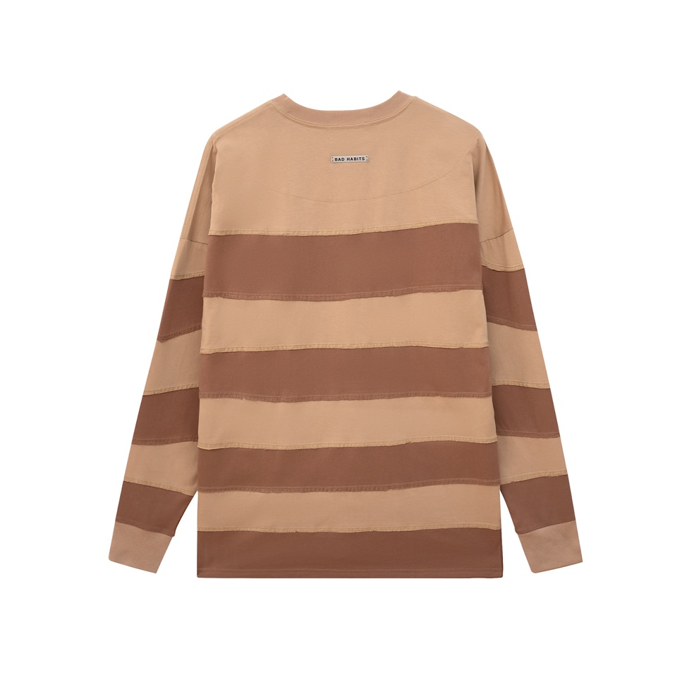 Áo Thun Nam Nữ Bad Habits &quot;RAW&quot; STRIPE LONG SLEEVE - LOCAL BRAND CHÍNH HÃNG