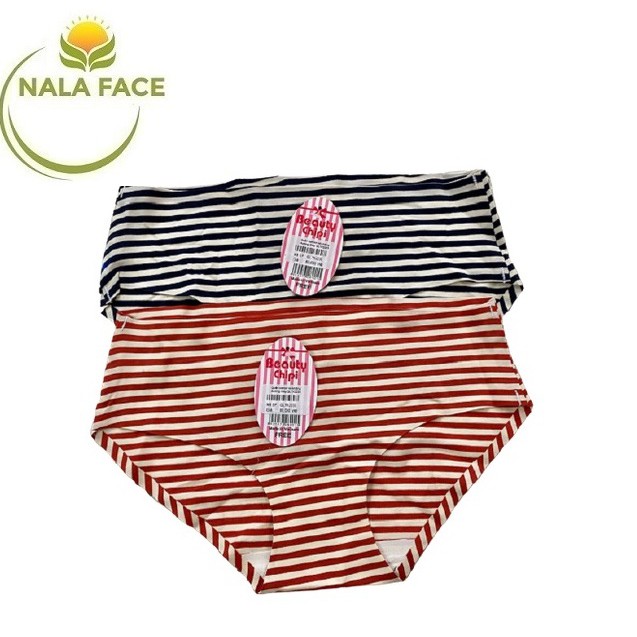 Quần lót cotton nữ kẻ sọc không đường may Beauty Chipi QLTK2233 (Freesize dưới 50kg)