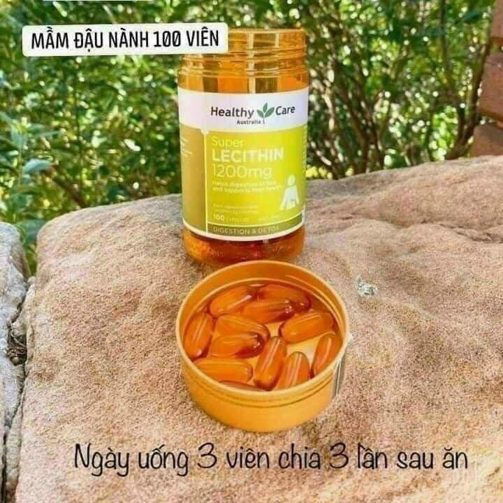 Mầm đậu nành Healthy Care Super Lecithin đẹp da, đào thải độc tố gan, cân bằng nội tiết tố