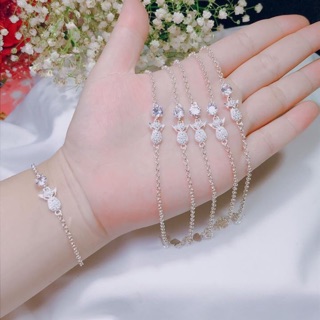 Lắc tay mềm hồ ly chúa bạc ta đính đá