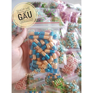 Viên kích trắng nhiều màu