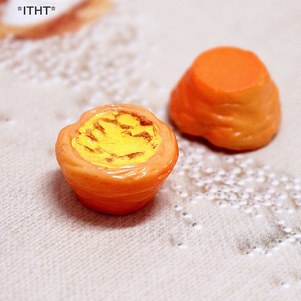 Bộ 10 Mô Hình Bánh Trứng Mini Bằng Nhựa Resin Trang Trí Điện Thoại