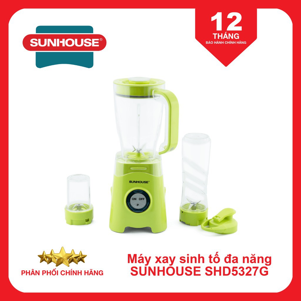 Máy xay sinh tố đa năng Sunhouse SHD5327G 3 cối