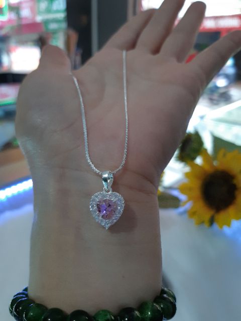 Dây chuyền bạc nữ mặt trái tim