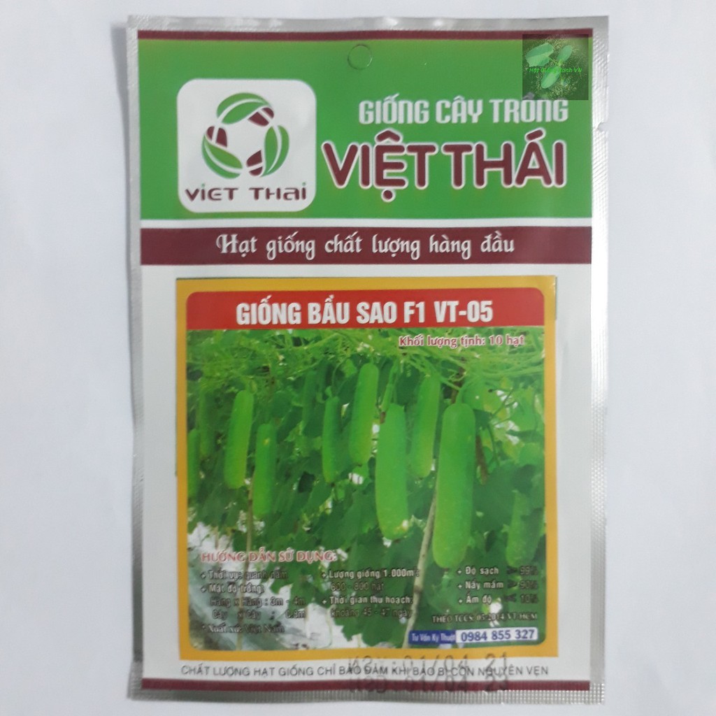 [Gói 10 hạt] Hạt giống Bầu sao F1