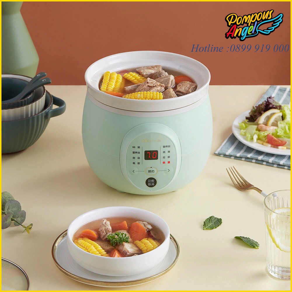 Nồi nấu chậm đa năng 2L Bear DDG-D20P1 - Hàng chính hãng - Bảo hành 18 tháng