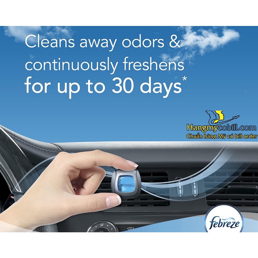 Nước Hoa Ô Tô Febreze Cao Cấp Kẹp Cửa Gió Điều Hòa Xe Hơi Febreze Car