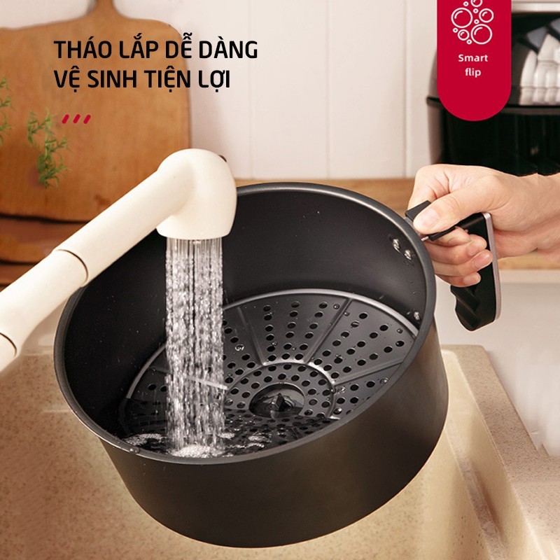 [Mã SKAMSALE03 giảm 10% đơn 200k] Nồi Chiên Không Dầu Vietstar PW-8087D 7 lít, Lò Chiên Điều Khiển Cảm Ứng