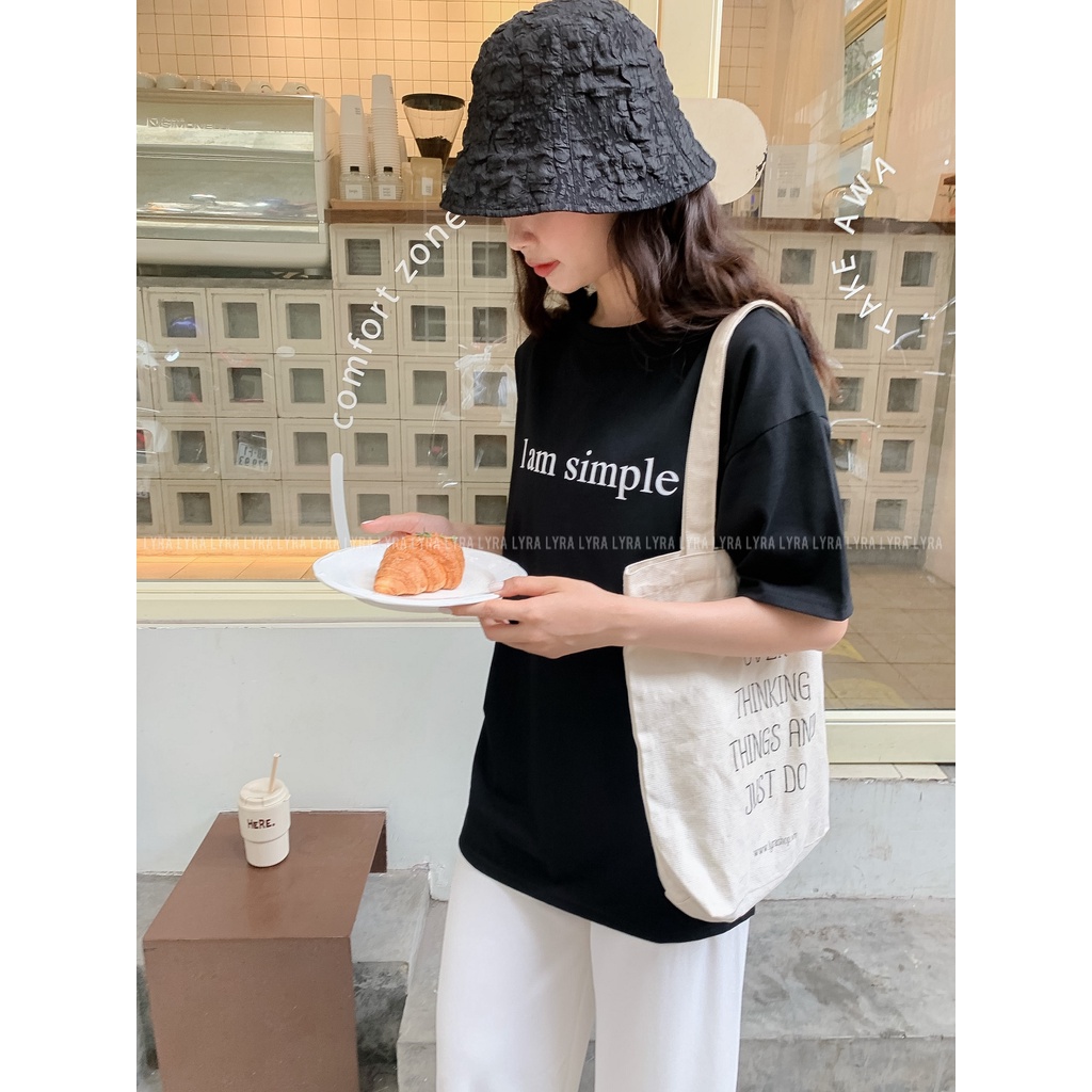 Áo phông I am simple LYRA dáng basic dễ phối mùa hè - VSYAP0267