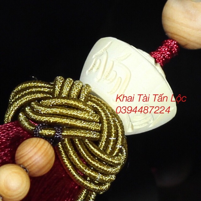 Dây , khánh treo hoa sen gỗ hoàng dương mệnh hỏa , thổ