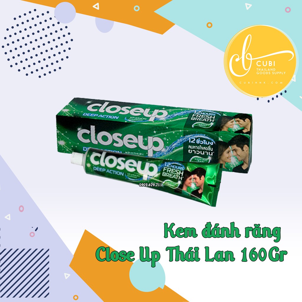 [HÀNG THẬT BAO ĐỔI TRẢ] Kem Đánh Răng Close Up 160g Thái Lan