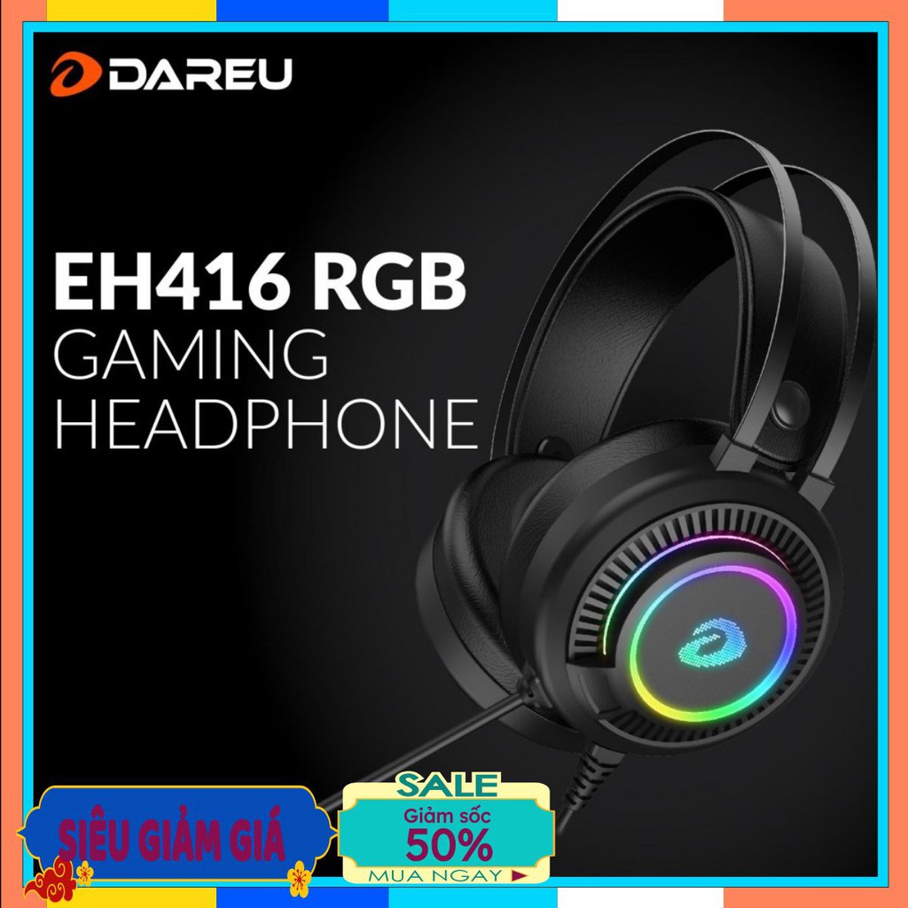 Tai Nghe Gaming DAREU EH416 RGB - Hàng chính hãng Mai Hoàng phân phối | BigBuy360 - bigbuy360.vn