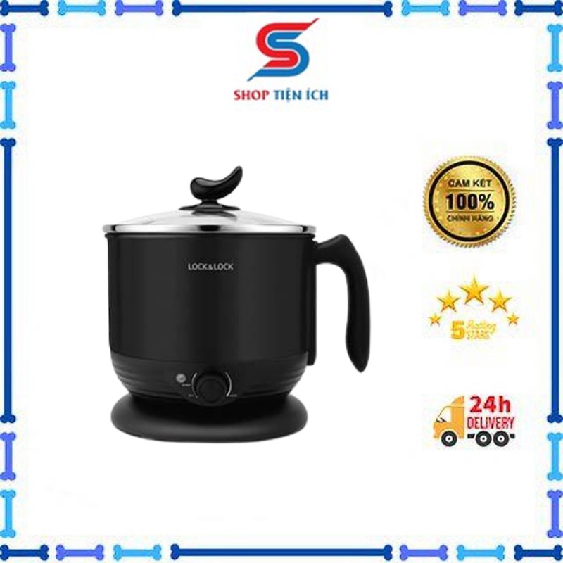 Ca Nấu Mì 𝓢𝓱𝓸𝓹 𝓣𝓲𝓮̣̂𝓷 𝓘́𝓬𝓱 Nồi Lẩu Điện Mini LOCK&LOCK Multi Pot 1.2L EJP316BLK