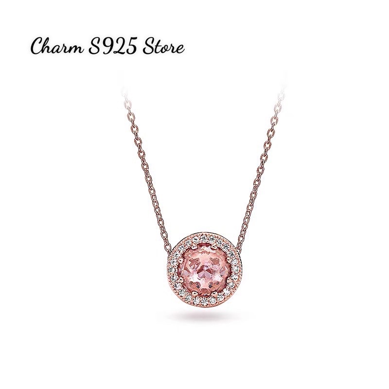 combo dây chuyền + hạt charm pan Ale đính đá bạc s925 cao cấp