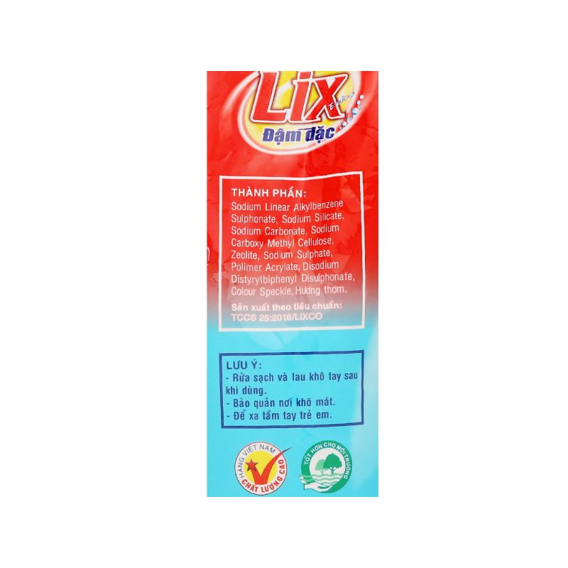 BỘT GIẶT LIX ĐẬM ĐẶC/ HƯƠNG NC HOA 5.5KG